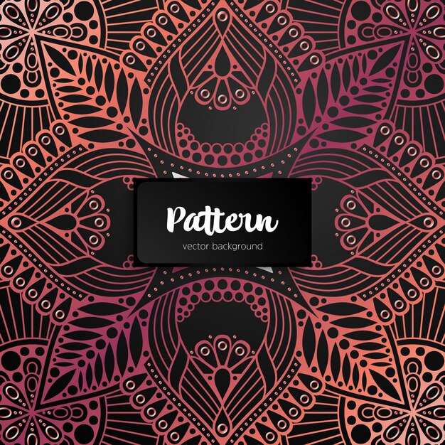 Mandala ornamental inspirado en arte étnico