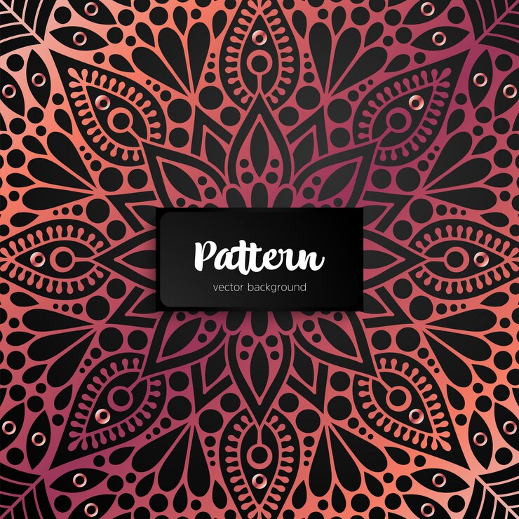 Vector mandala ornamental inspirado en arte étnico