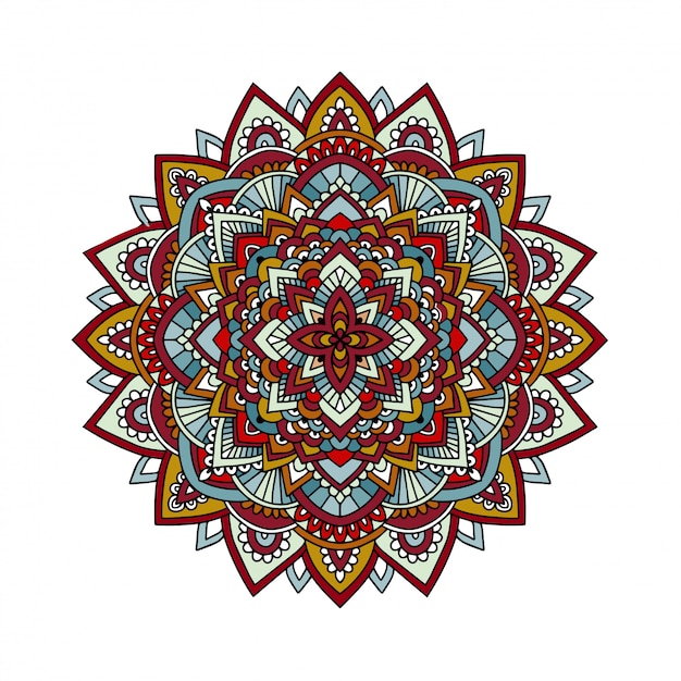 Mandala ornamental redondo