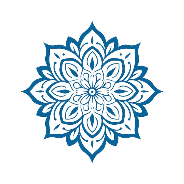 Mandala Ornamento redondo Patrón tatuaje de henna estilo mandala Mehndi