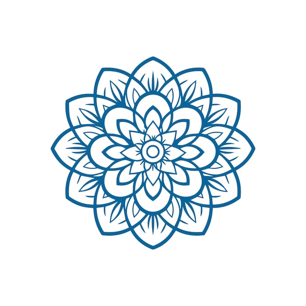 Mandala Ornamento redondo Patrón tatuaje de henna estilo mandala Mehndi