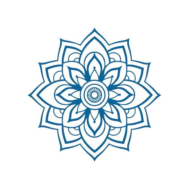 Mandala Ornamento redondo Patrón tatuaje de henna estilo mandala Mehndi