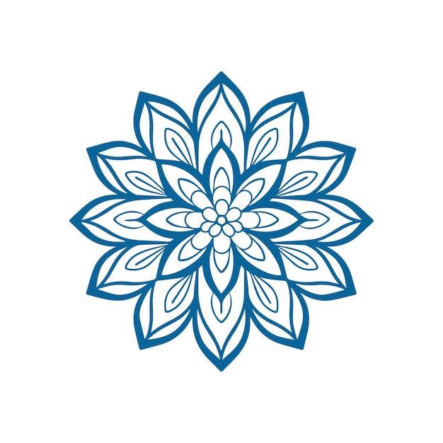 Mandala Ornamento redondo Patrón tatuaje de henna estilo mandala Mehndi