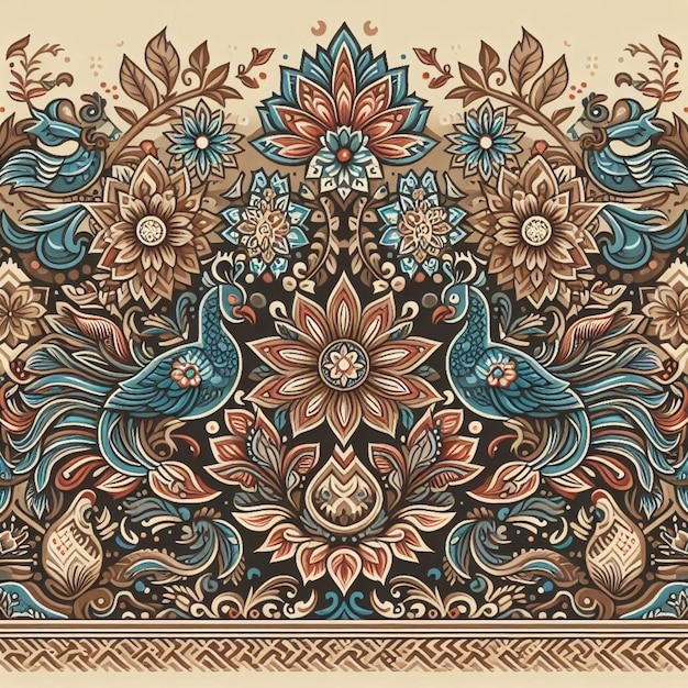 Vector mandala padro rabe floral ilustrao diseño vetorial ornamento tradicional geomtrica islmica