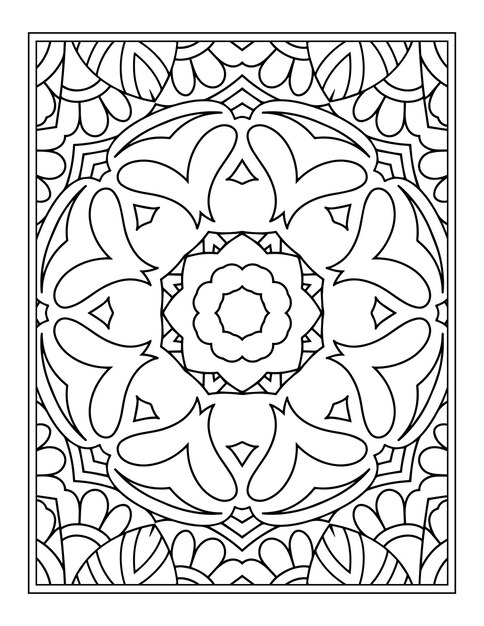 Mandala Página Para Colorear Para Adultos