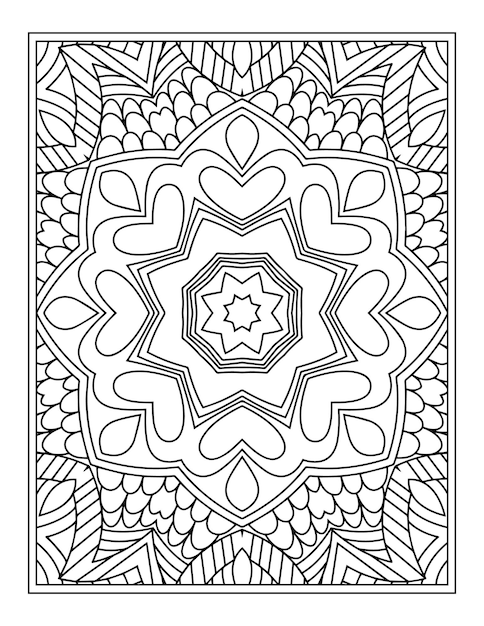 Mandala Página Para Colorear Para Adultos