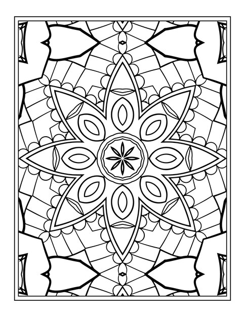 Mandala Página Para Colorear Para Adultos