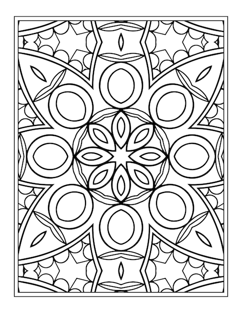 Mandala Página Para Colorear Para Adultos