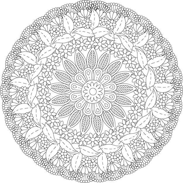 Mandala. página para colorear