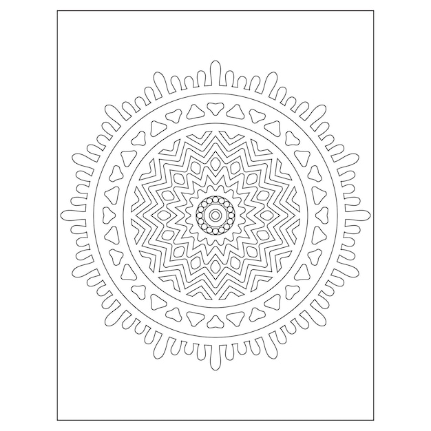 Mandala. página para colorear