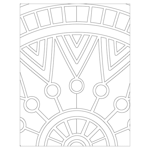 Mandala. página para colorear