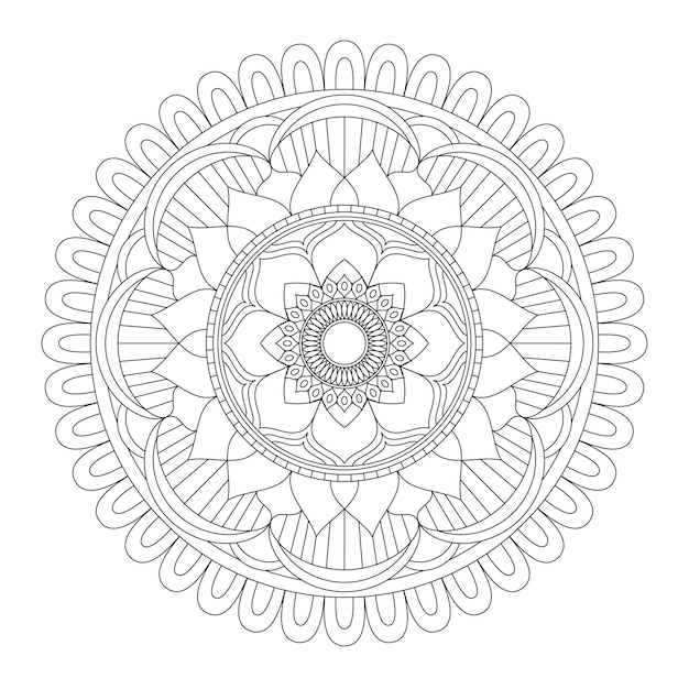 Mandala. página para colorear