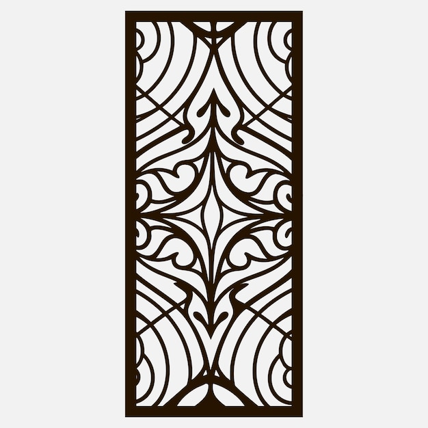 Mandala Panel de pared Diseño cortado por láser Arte de pared Decoración de pared Vector