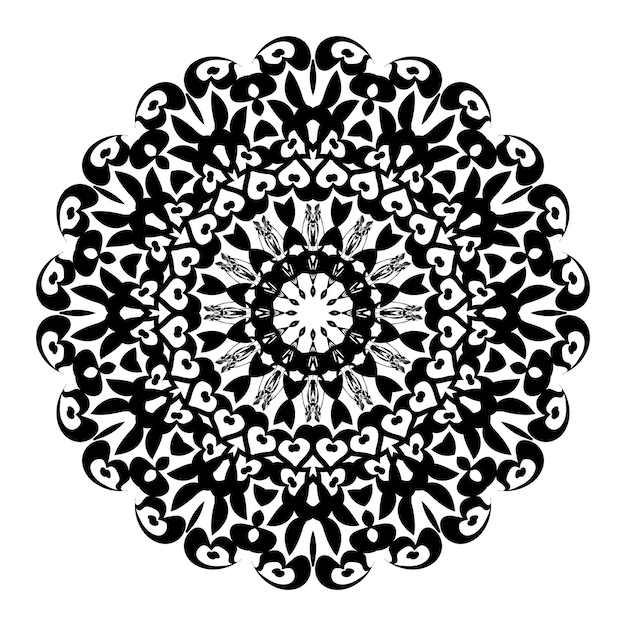 Mandala patrón de colorear libro de arte papel tapiz diseño azulejos patrón tarjeta de felicitación pegatina encaje