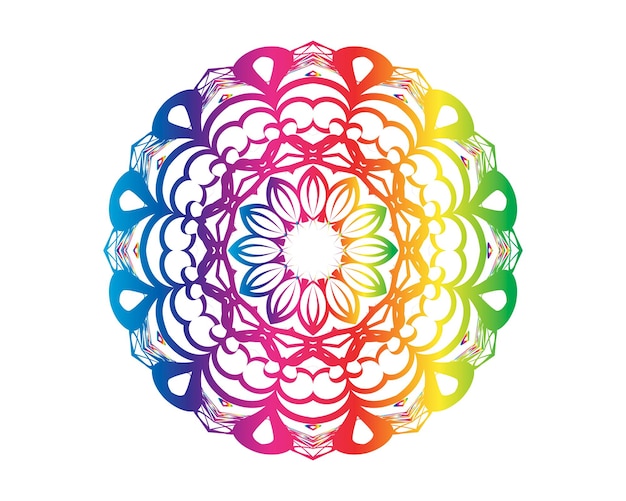 Mandala patrón de colorear libro de arte papel tapiz diseño azulejos patrón tarjeta de felicitación pegatina encaje