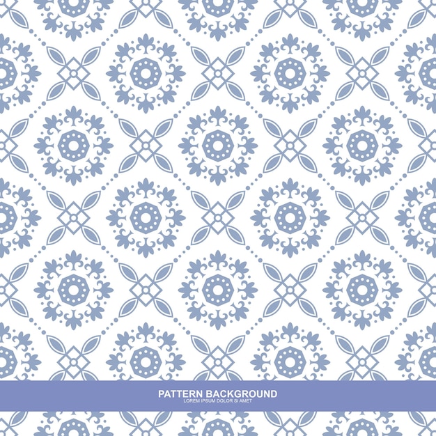 Mandala patrón floral sin costuras