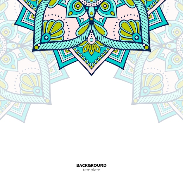 Mandala. patrón de ornamento redondo. origen oriental étnico