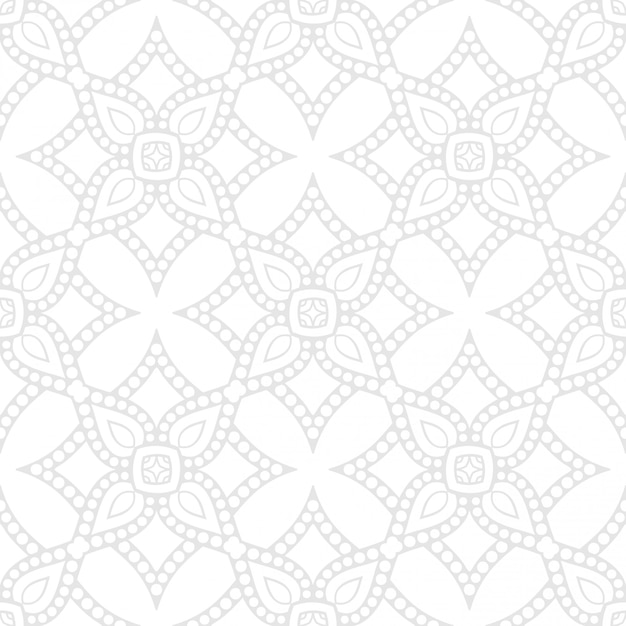 Mandala Patrón de ornamento transparente negro