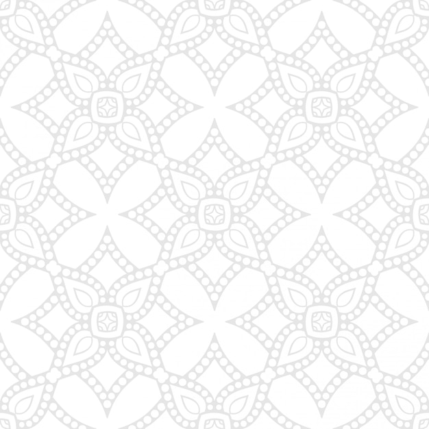 Mandala patrón de ornamento transparente negro