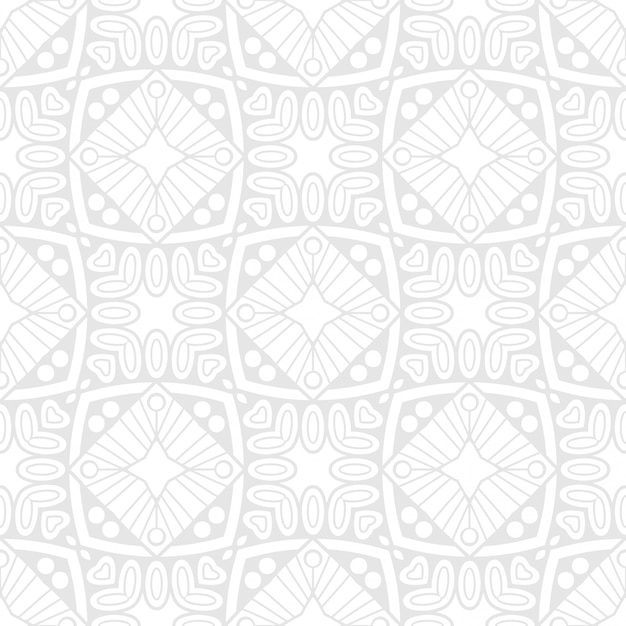 Mandala Patrón de ornamento transparente negro