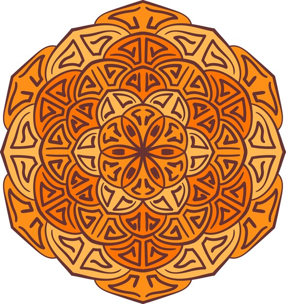 Mandala patrón redondo elemento de diseño decorativo