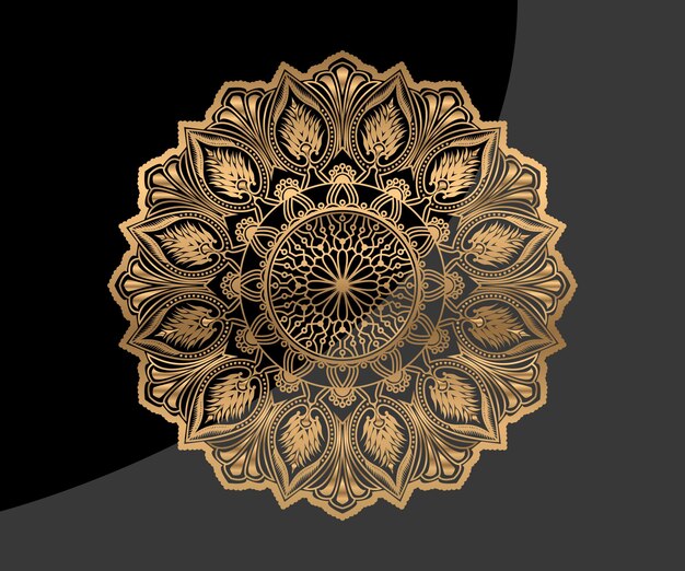 mandala patrón de símbolo de lujo diseño islámico color vector libre mandala de lujo diseño de vector libre