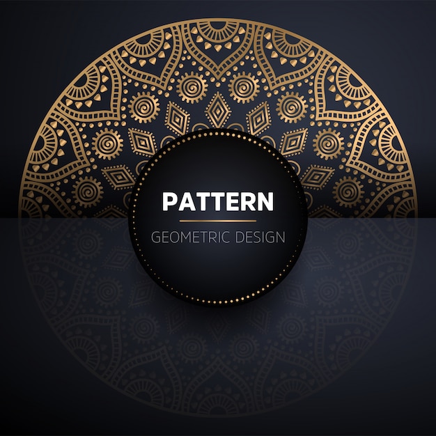 Mandala de patrones sin fisuras. Patrón de elementos decorativos vintage