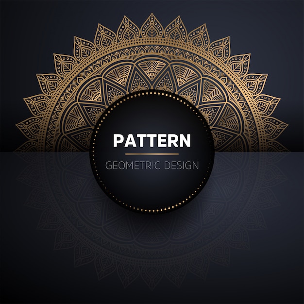 Mandala de patrones sin fisuras. Patrón de elementos decorativos vintage