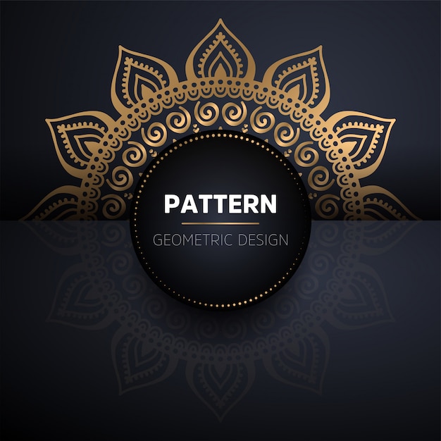 Mandala de patrones sin fisuras. Patrón de elementos decorativos vintage