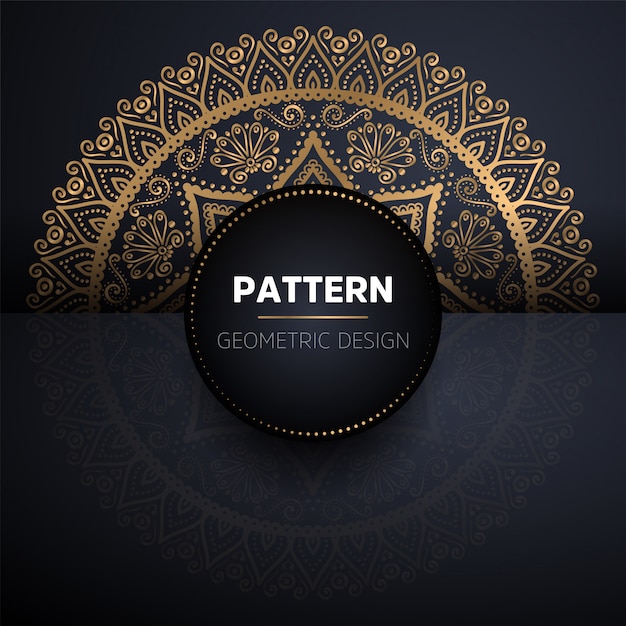 Mandala de patrones sin fisuras. Patrón de elementos decorativos vintage