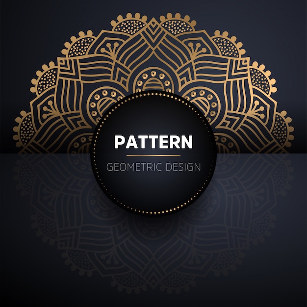 Mandala de patrones sin fisuras. Patrón de elementos decorativos vintage