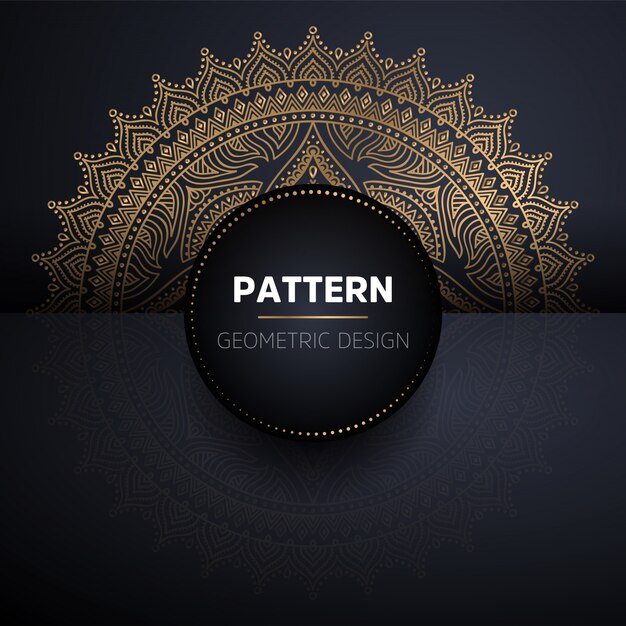 Mandala de patrones sin fisuras. Patrón de elementos decorativos vintage
