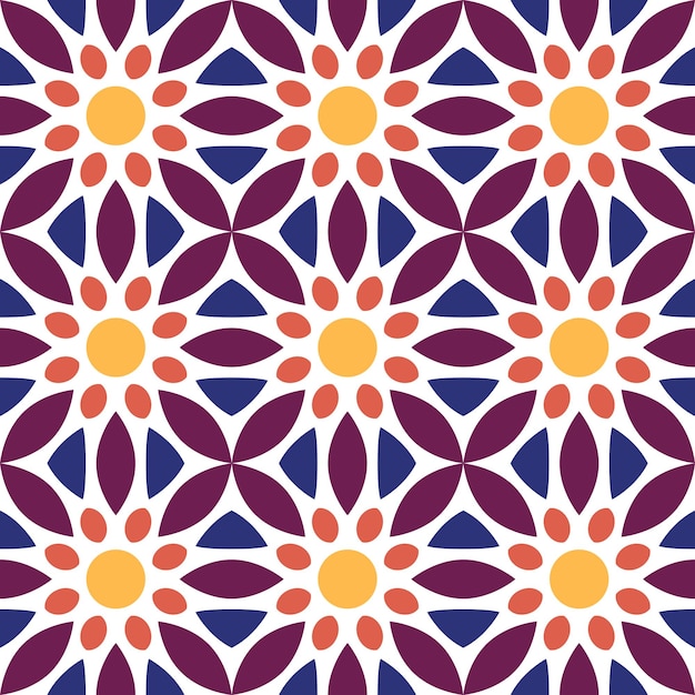 Mandala de patrones sin fisuras patrón islámico motivos árabes indios japoneses fondo étnico bohemio papel de envolver y álbum de recortes estampado de flores abstractas para tela ilustración vectorial