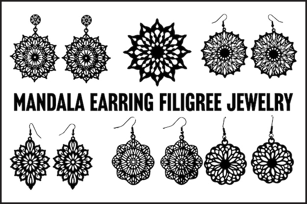 Mandala pendiente joyería de filigrana
