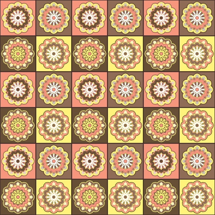 Vector mandala perfecta patern. elementos vintage en estilo oriental.