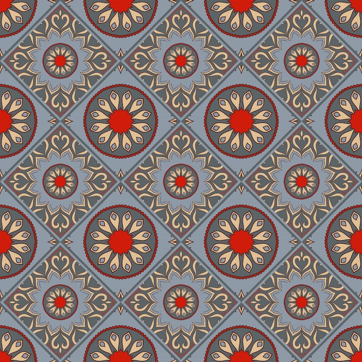 Mandala perfecta patern. Elementos vintage en estilo oriental.
