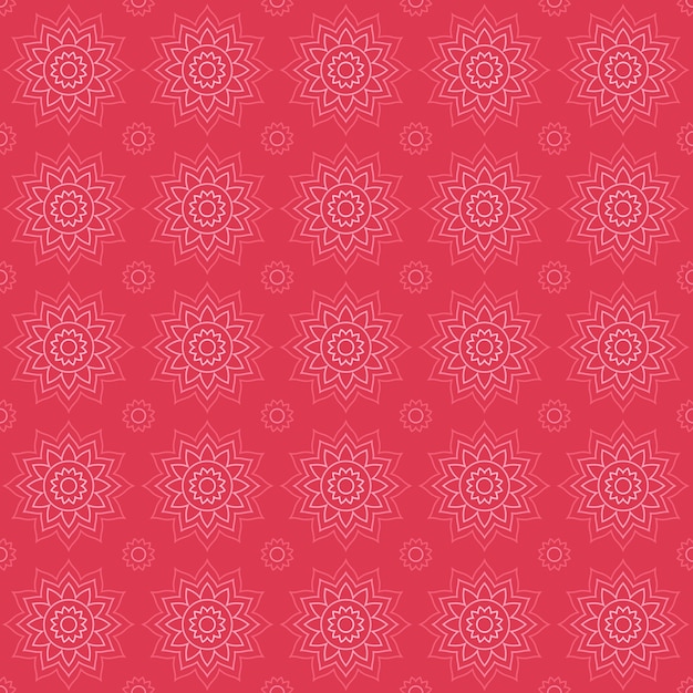Mandala plana de patrones sin fisuras. Elegante motivo tradicional. Geometría de lujo. Batik clásico