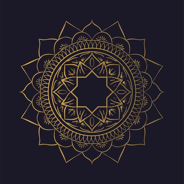 Mandala ramadan kareem ornamento vintage decoración vector ilustración tatuaje signo árabe
