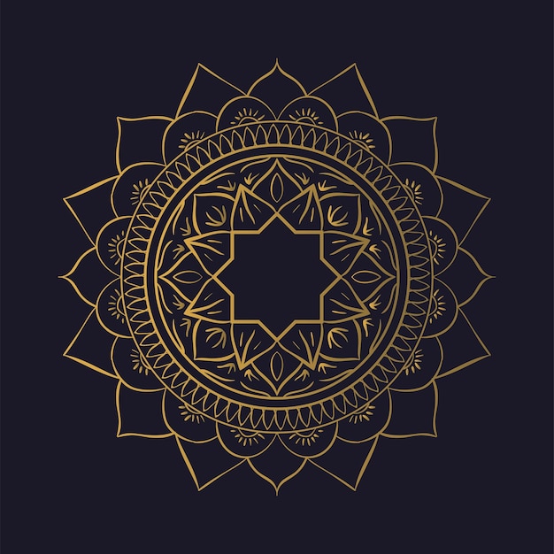 Mandala ramadan kareem ornamento vintage decoración vector ilustración tatuaje signo árabe