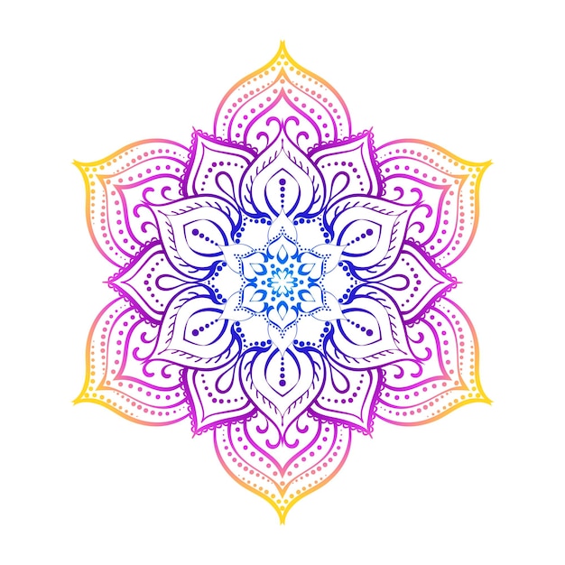 Mandala redonda para diseño página de libro para colorear antiestrés