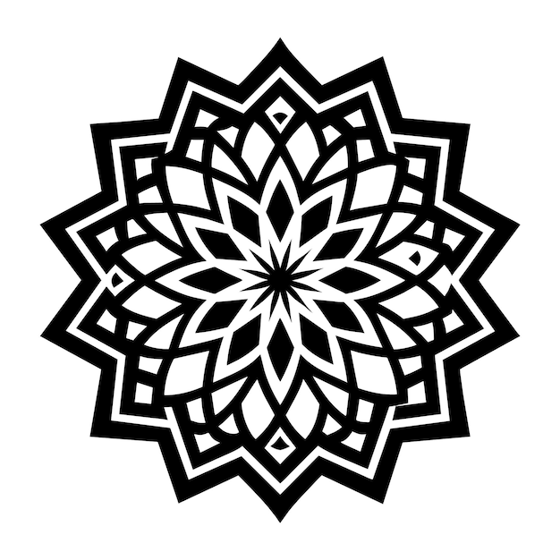 Mandala simétrico árabe patrón islámico de fondo