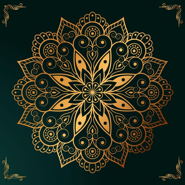 Mandala para el tatuaje de henna mehendi Elementos ornamentales étnicos decorativos