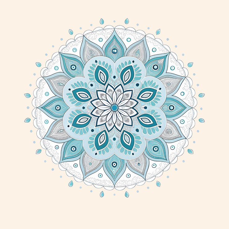 El Mandala del Teal Sereno