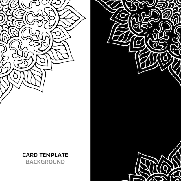 Mandala transparente color negro