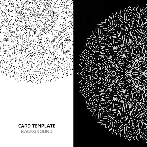 Mandala transparente color negro