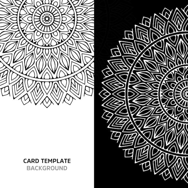Mandala transparente color negro