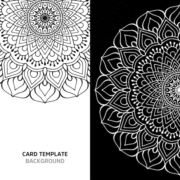 Mandala transparente color negro