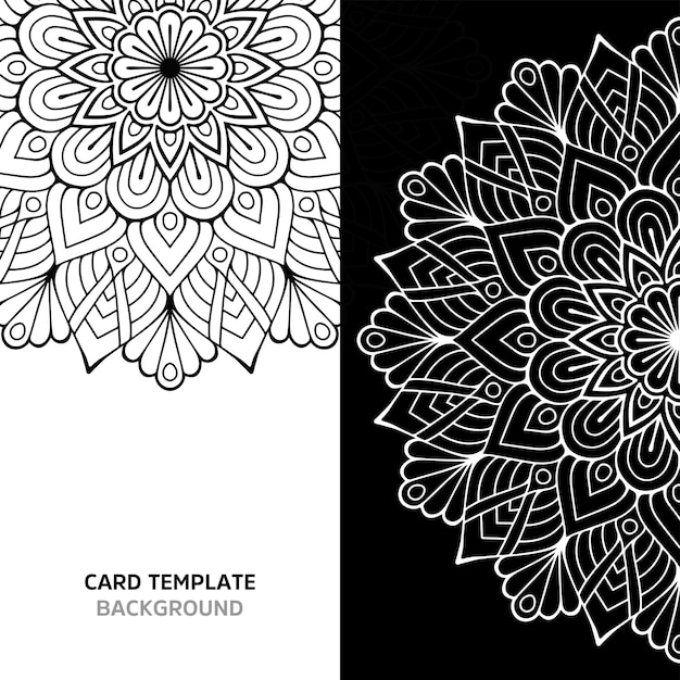 Mandala transparente color negro