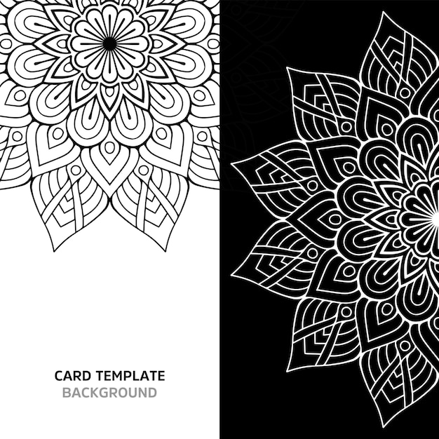 Mandala transparente color negro