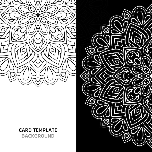 Mandala transparente color negro